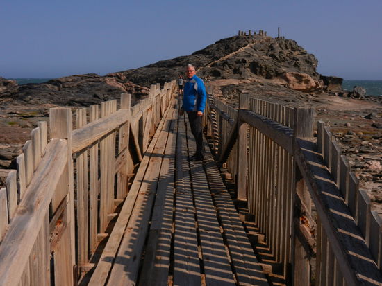 eine wackelige Angelegenheit und das bei dem Wind...