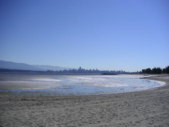 skyline von Vancouver vom Jericho Beach