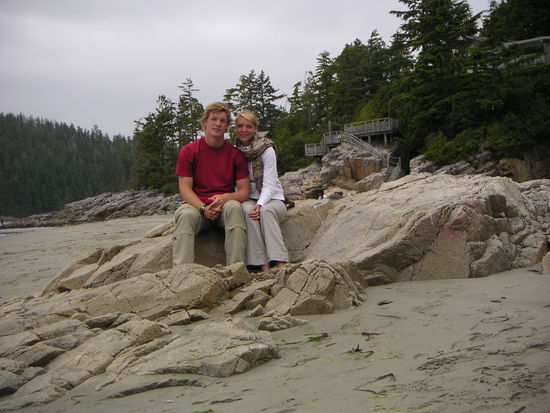 Am strand von Tofino