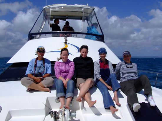 von links: Leanne, Jenni, Louise, Lisa und ich