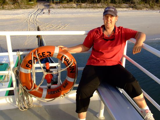 Auf der Fähre zurück nach Hervey Bay