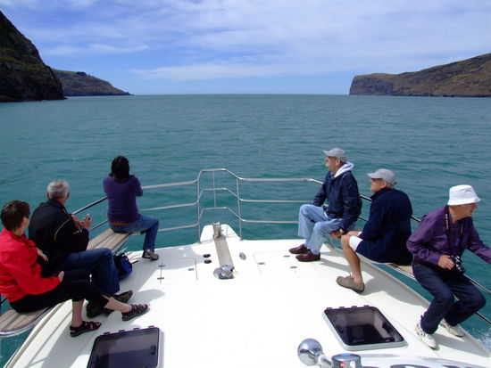 Und jetzt ... raus aus der Bucht...