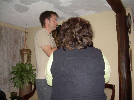 Elsa , meine Gastmama, und Christoph, das Geburtstagskind