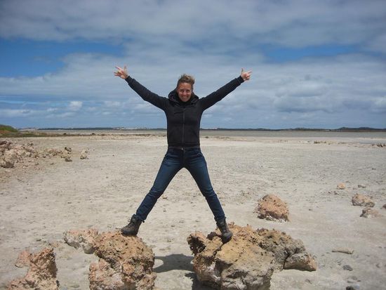 Moonlandscape of Coorong National Park, but no pelicans in February