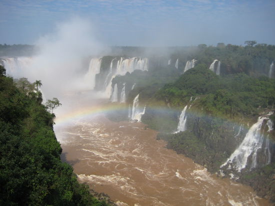 Brasilianische Seite der Wasserfaelle von Iguazu