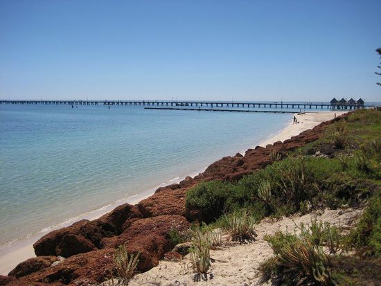 Busselton Jetty (with about 2km length too long to fit in one picture)