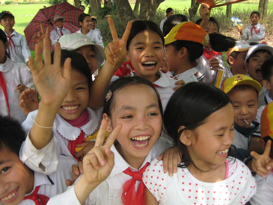 Group of schoolkids, Vietnam