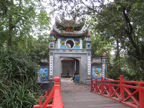 Ngoc Son Temple on the Huan Kiem Lake, Hanoi, Vietnam