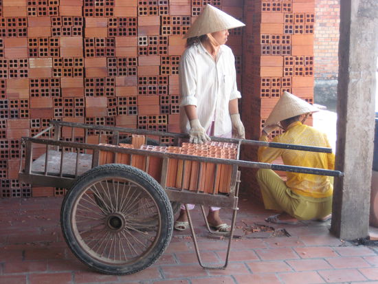 Brick factory, Mekong Delta, very interesting and a lot of hand work still...