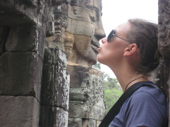 Bayon Temple, Angkor Thom,
216 faces of Asia + one from Austria 