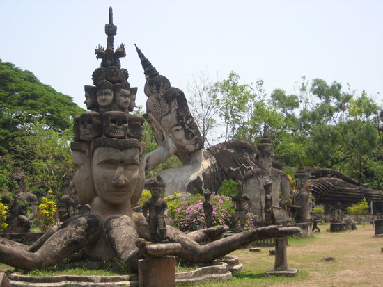 Budda Park Xieng Kuang 25 km - on bike - from Vientiane