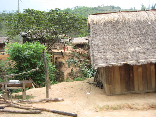 On the road between Vang Vieng and Luang Prabang