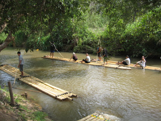 Bamboo-Rafting - just great fun!