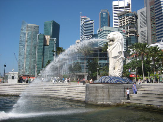 The Merilon - the town´s landmark and symbol for the legend of Singapore