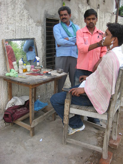 Barber on the street