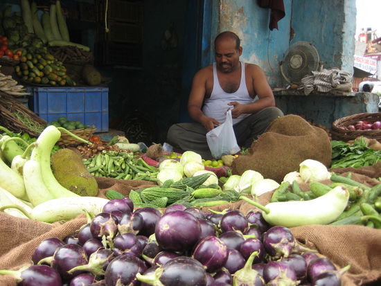 Greengrocer on the street