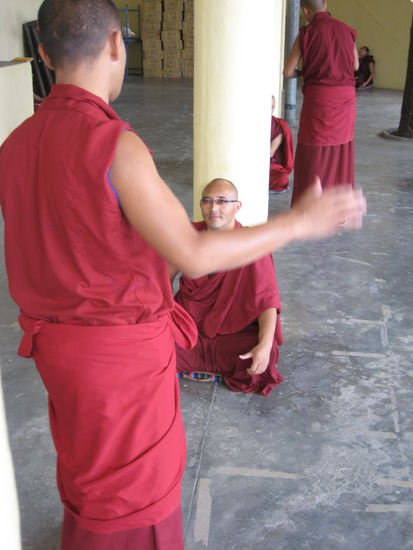philosophical debates are part of the education for monks