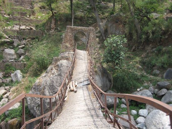 worst bridge ever, tourist this way, the donkeys take an other road and catch up with you later...