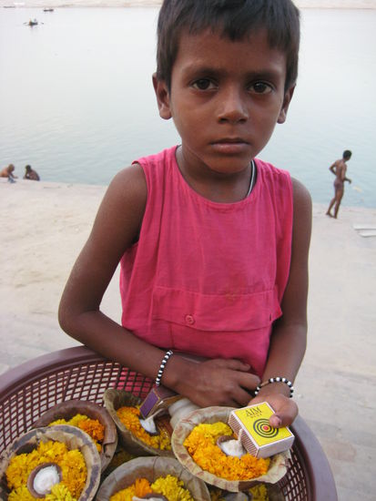Send a candle with a wish on the Ganges... I wish this child would have a save home and a loving mum...