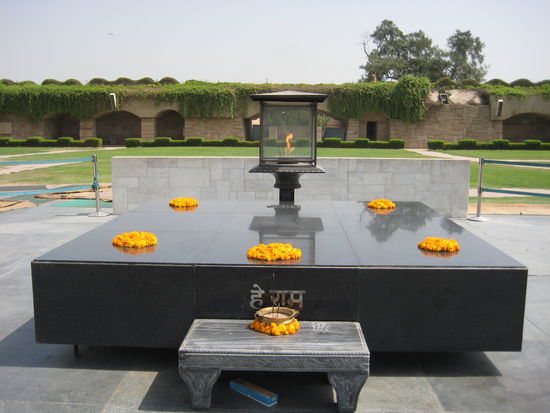 Raj Ghat, Mahatma Gandhi memorial, New Delhi, India