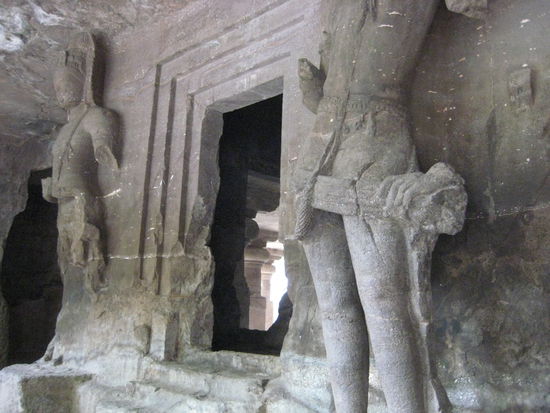 Old temple on Elephanta Island, 10 km from Mumbai, India
