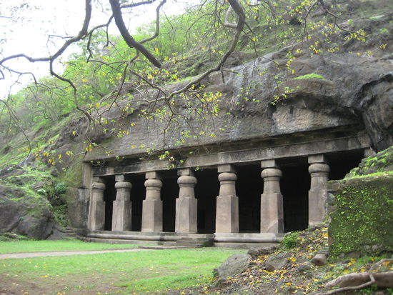 Old temple on Elephanta Island, 10 km from Mumbai, India