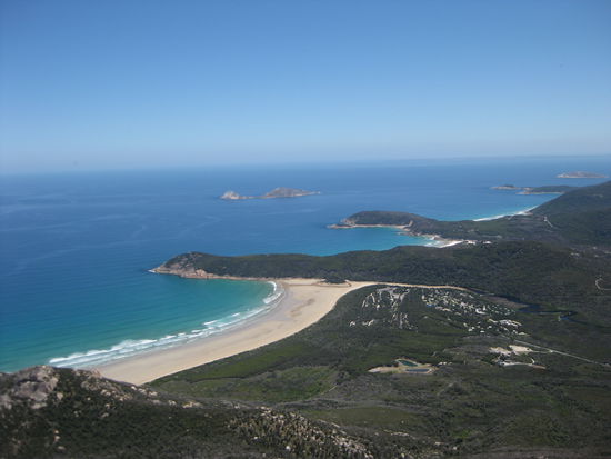 Aussicht vom "Mount Oberon", 
"Wilsons Prom"