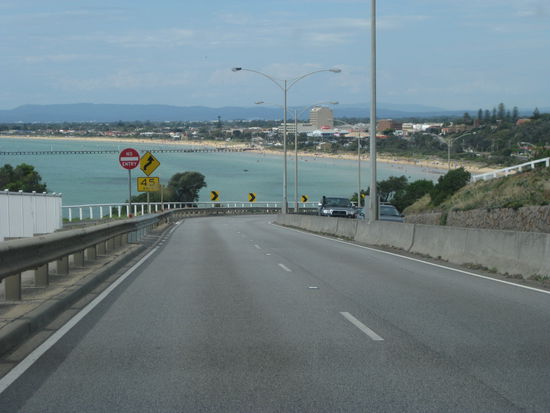 Blick auf den Strand von "Frankston"