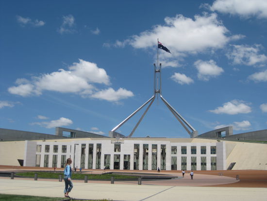 Das "Parliament House" auf dem "Capitol Hill"