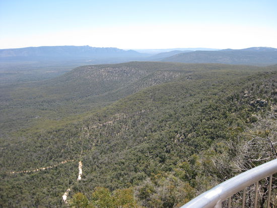 Blick vom zweiten Lookout ins Parkinnere