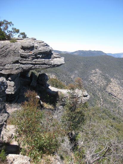 "The Balkonies", dritter Lookout
(da durfte man frueher sogar drauf sitzen!)