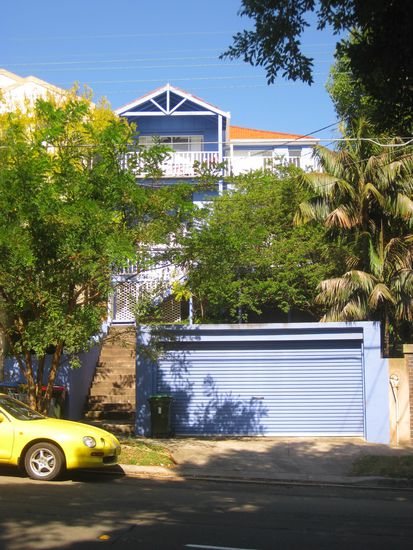 oben rechts der Balkon war unser 