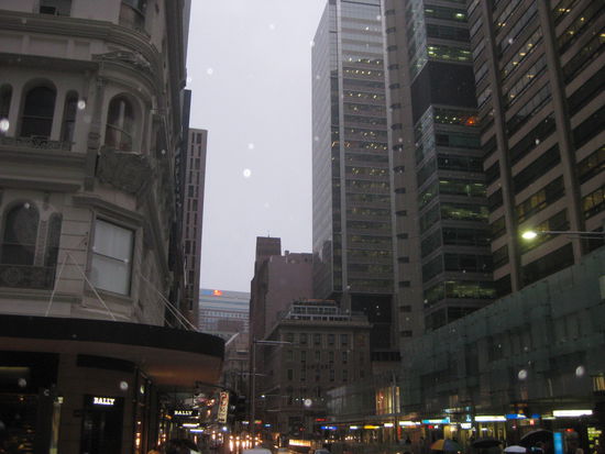 Sydney Innenstadt bei Regen...