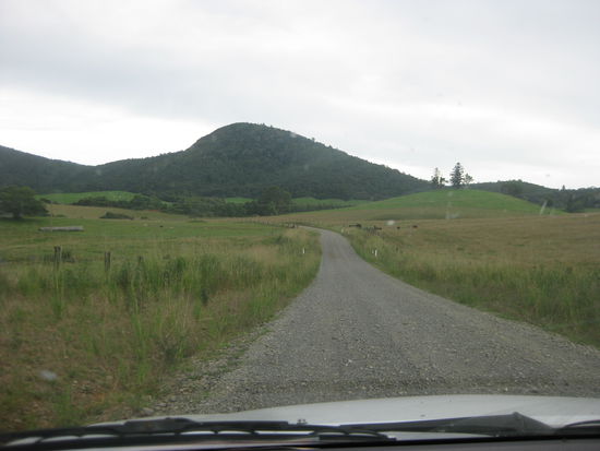 unbefestigte Strasse in den Nationalpark (sieht harmloser aus, als sie in Wirklichkeit ist... )