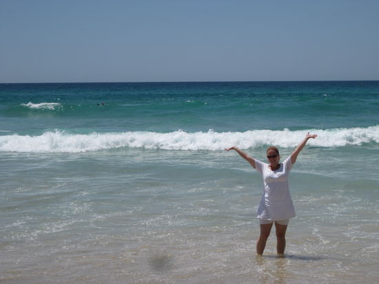 Am Strand in "Surfers Paradise"
