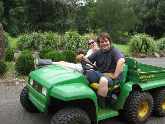 Bei der Arbeit (Michas Lieblingsgeraet!!)