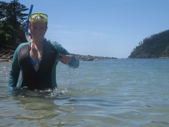 Elli fertig mit Schnorcheln... 