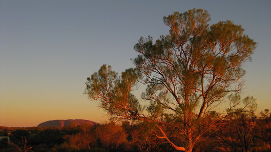 Sonnenuntergang vom Campingplatz-Lookout