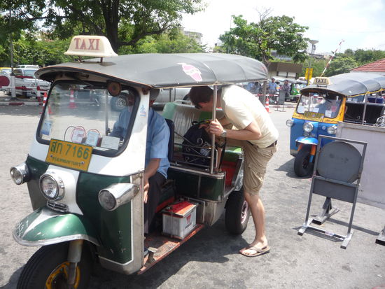 Dorthin kamen wir mit dem Tuktuk.