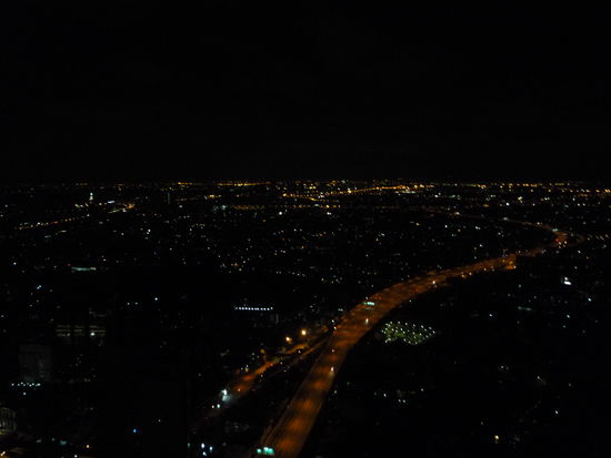 ....und bekamen einen traumhaften Blick ueber Thailands Hauptstadt.