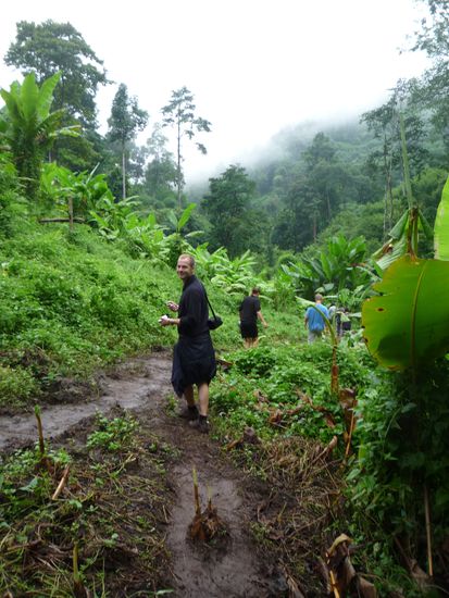 In der Nacht hatte es geregnet..im Regenwald nicht gerade wenig und selten...