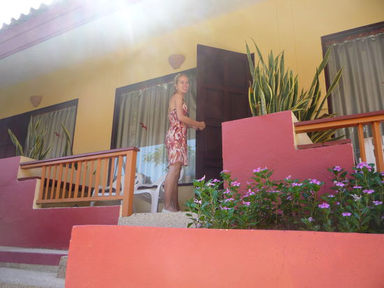 Das war unser Bungalow Eingang.