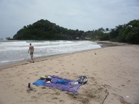 Der Tag sollte ein Strandtag werden...mit einem Strand nur fuer uns allein!