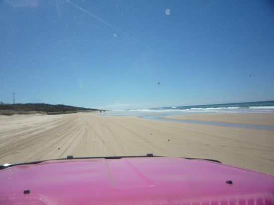 Leichter war da das Fahren am
Strand.