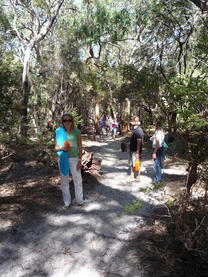 Unsere erste Wanderung ging zum Lake Wabby.