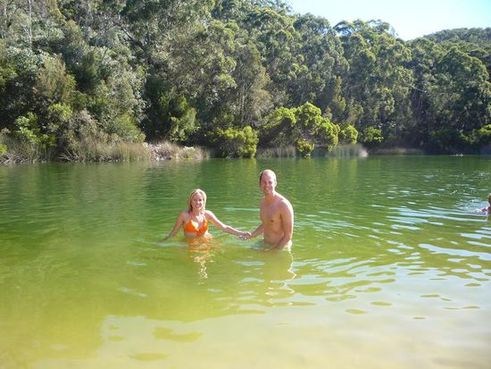 Das Wasser war wirklich EISkalt, aber was die Briten konnten, konnten wir auch!