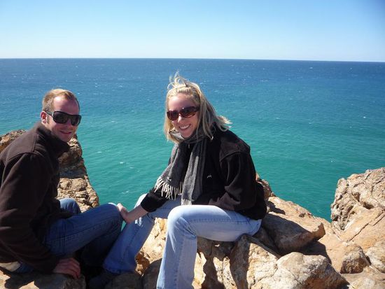 Die steile Felskueste war gar nicht gesichert, also FESTHALTEN!!!