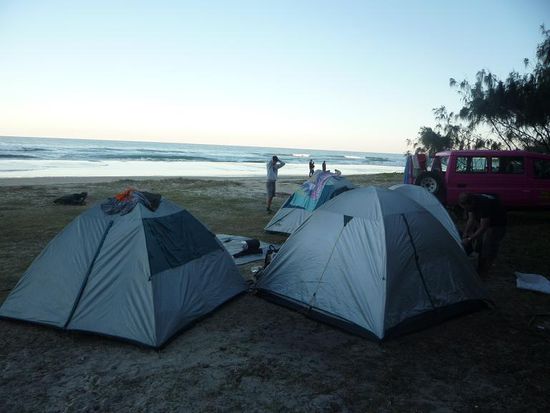 Diesen Abend zelteten wir direkt am Meer.