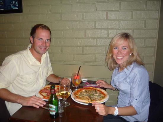 Den Abend liessen wir beim einzigen aber guten und ECHTEN Italiener des Dorfes ausklingen. Wo es zur Feier des Tages nen leckeren Limonicella zum Abschluss gab. SALUTE!