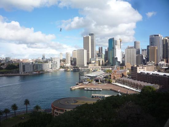 Und konnten weit ueber Sydney blicken.